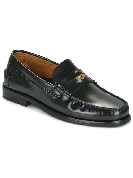 Mocasini Tommy Hilfiger Hilfiger Penny Patent Lth Loafer Bleumarin albastru