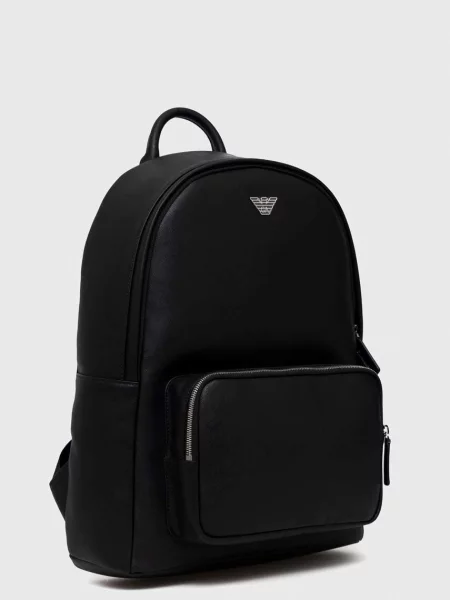 Emporio Armani plecak duży gładki czarny