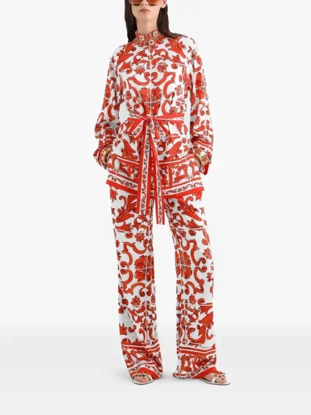 Cămașă Dolce & Gabbana cu imagine alb
