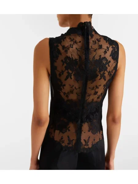 Rochie Mcqueen din satin negru