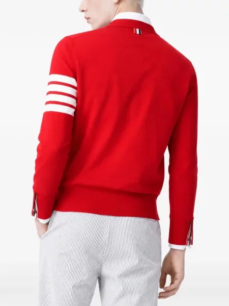 Cardigan Thom Browne de lână roșu