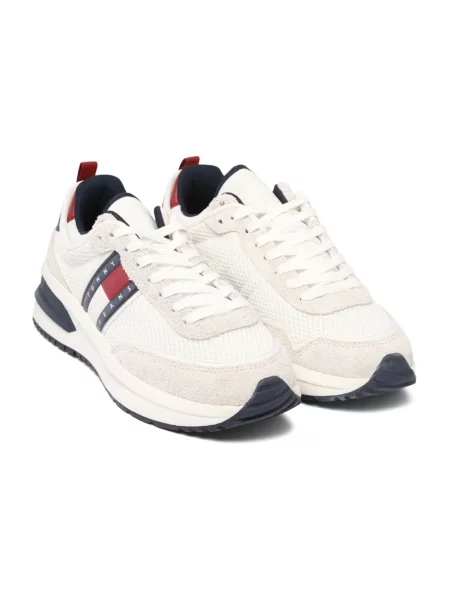Sneakersy Tommy Hilfiger skórzane beżowe