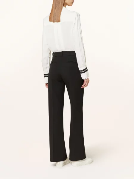Reiss Spodnie Bootcut Laude schwarz czarne