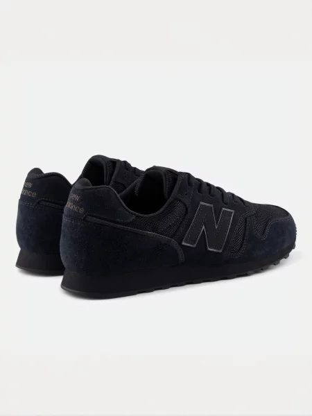 Замшевые повседневные кроссовки New Balance 373 черные