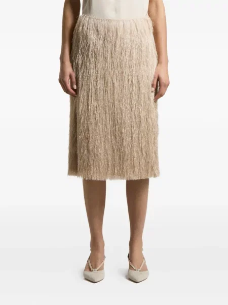 Fustă midi Peserico cu franjuri până la genunchi