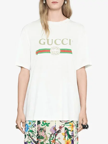 Tričko Gucci s potiskem bílé