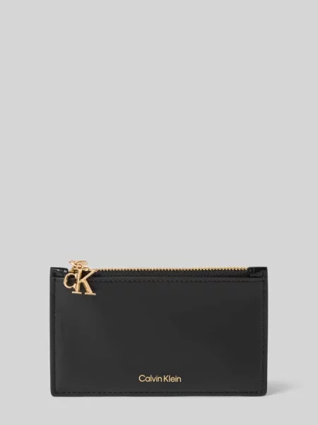 Calvin Klein Etui Na Karty Z Przegródką Na Monety schwarz czarny