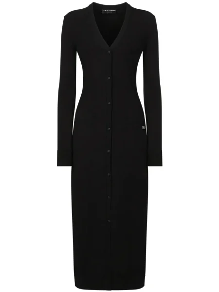 Palton Dolce & Gabbana tricotate negru