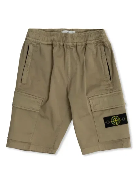 Bermudy dziecięce Stone Island brązowe