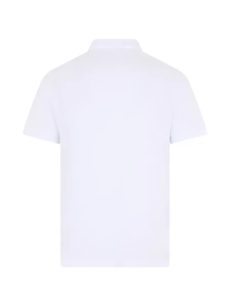 Tricou polo Stone Island cu strasuri alb