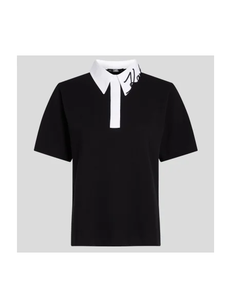 Tričko Karl Lagerfeld KARL SIGNATURE čierna