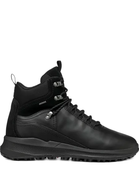 Botine Geox cu șireturi din piele negru