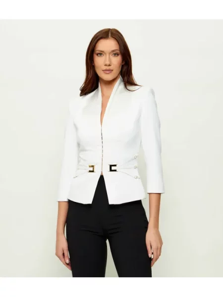 Elisabetta Franchi Sacou alb