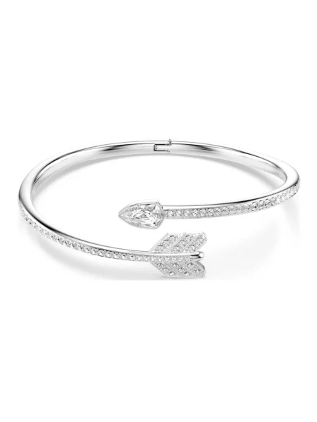 Lniana bransoletka Swarovski szara