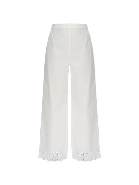 Pantaloni By Malene Birger cu broderie alb