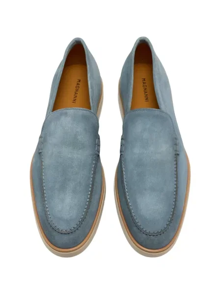 Велурени slip-on лоуфъри Magnanni синьо