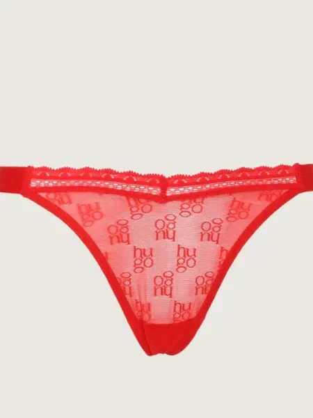 Hugo Bodywear De dantelă tanga SARTORIAL roșu