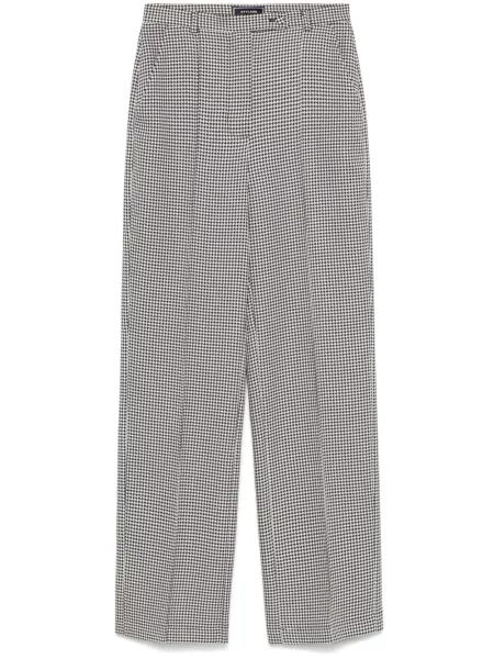 Pantaloni Styland cu model pepito negru