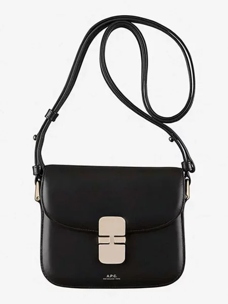 Mała mały torebka crossbody A.p.c. skórzana czarna