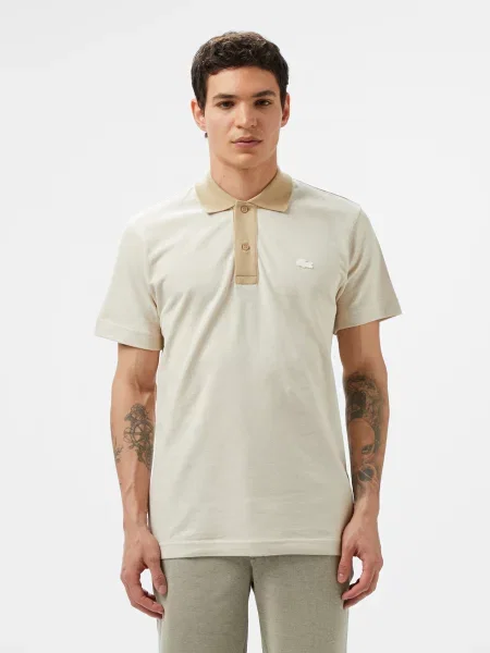 Поло Lacoste бежевий