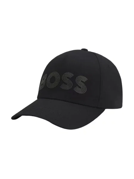 Czapka z daszkiem Hugo z logo czarna