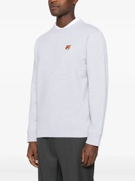 Hanorac crewneck Maison Kitsune gri