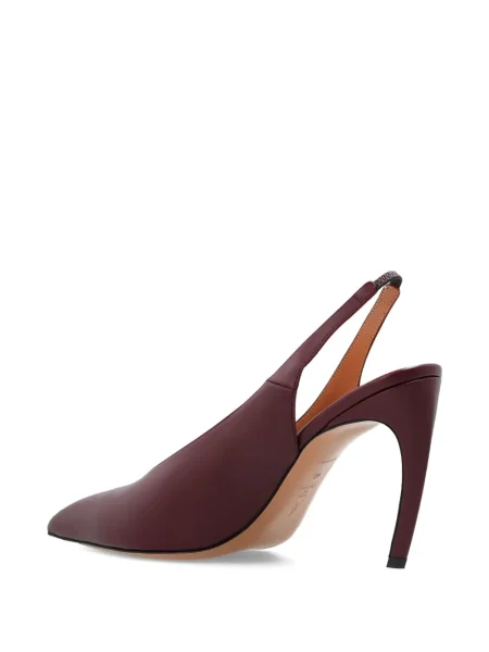 Pantofi cu toc The Attico slingback roșu