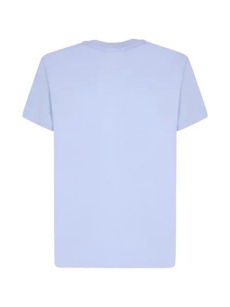 Tricou Moncler cu broderie albastru