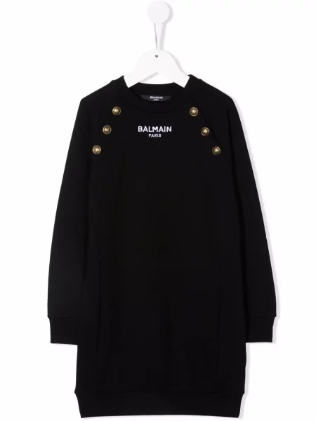 Sukienka dziecięca Balmain czarna