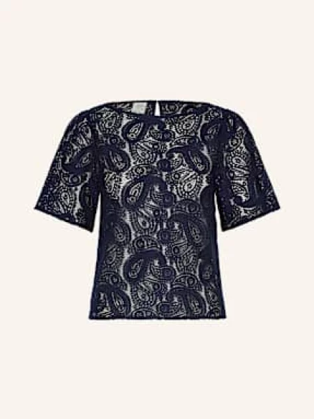 Baum Und Pferdgarten T-Shirt Mera Z Koronki blau granatowa