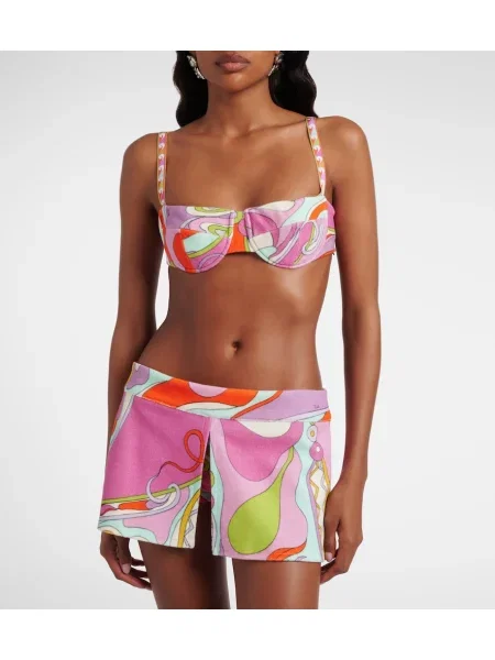 Pantaloni scurți Pucci din material terry