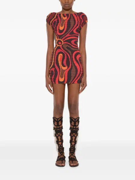 Rochie Pucci cu imagine roșu