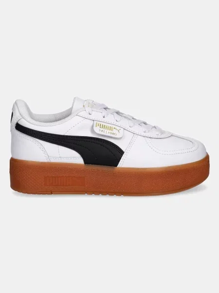 Δερμάτινα αθλητικά παπούτσια Puma Palermo Elevata Lth Wns μπεζ