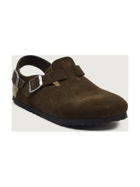Birkenstock Mules încălțăminte Tokio LEVE | piele întoarsă | narrow fit maro