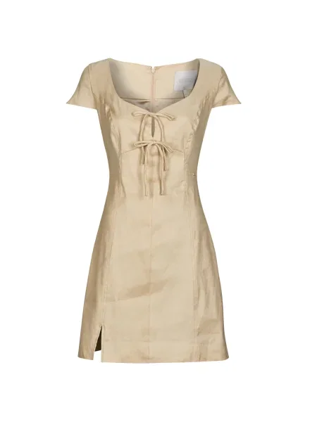 Rochie mini Guess cu funde de in bej