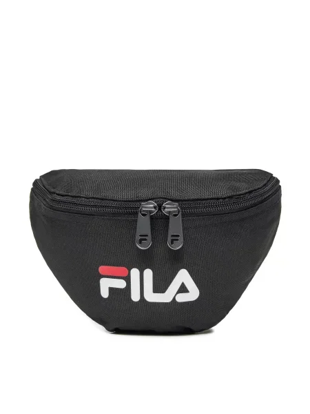 Маленькая талия поясная сумка Fila в уличном стиле черная