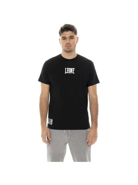 Scurt tricou Leone 1947 cu mâneci scurte negru
