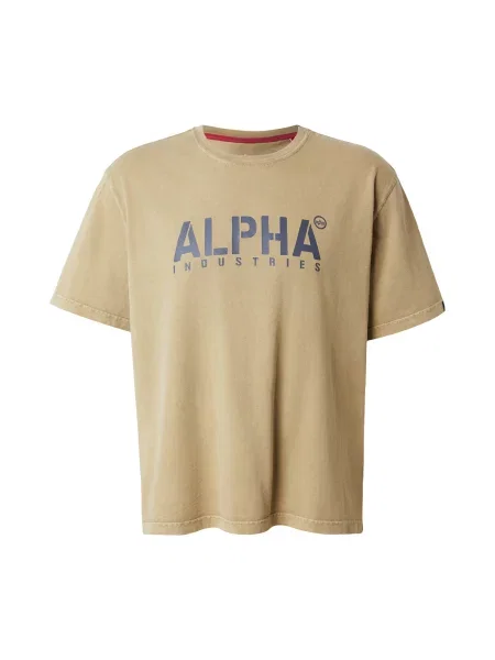 ALPHA INDUSTRIES Tricou piatră / kaki gri