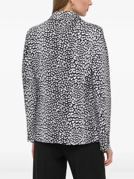 Rochie Michael Michael Kors din poplin cu imagine cu model leopard gri