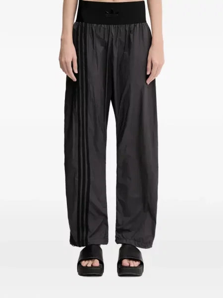 Pantaloni Adidas Campus cu șireturi cu dungi din dantelă roșu