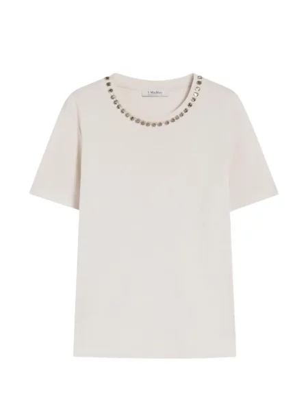 Koszulka S Max Mara z koralikami