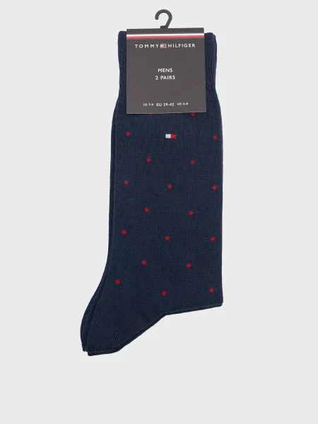 Носки Tommy Hilfiger в горошек синие