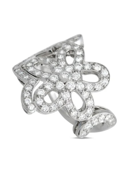 Krajkový diamant prsten Van Cleef & Arpels Pre-owned bílý