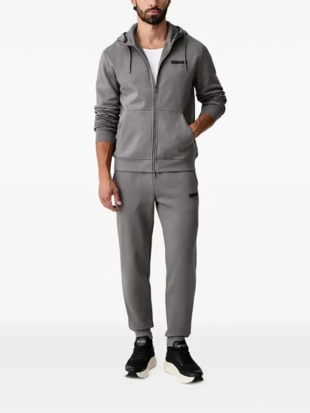Hoodie Ea7 Emporio Armani με σχέδιο γκρι