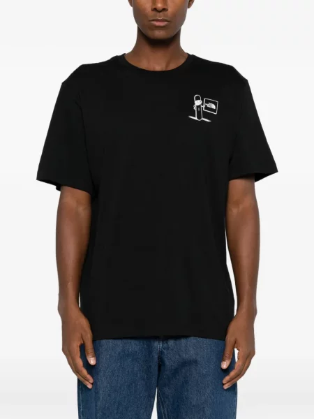 Tricou The North Face cu imagine negru