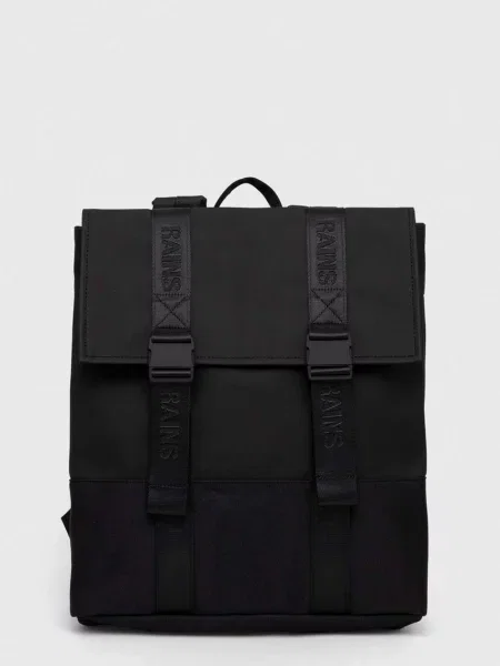Раница Rains Backpacks малък с изчистен дизайн черно