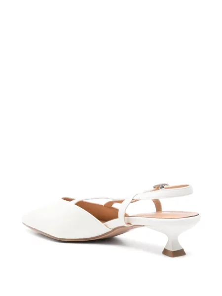 Pantofi cu toc Keys slingback alb