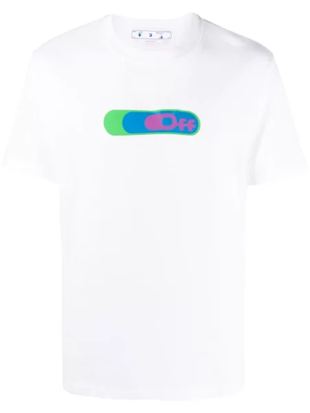 Tricou Off-white cu imagine alb