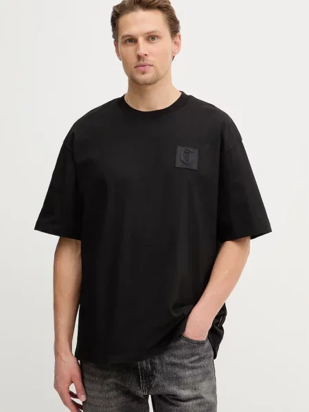 Just Cavalli tricou din negru