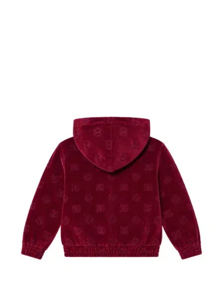Bluza z kapturem dziecięca Dolce And Gabbana czerwona